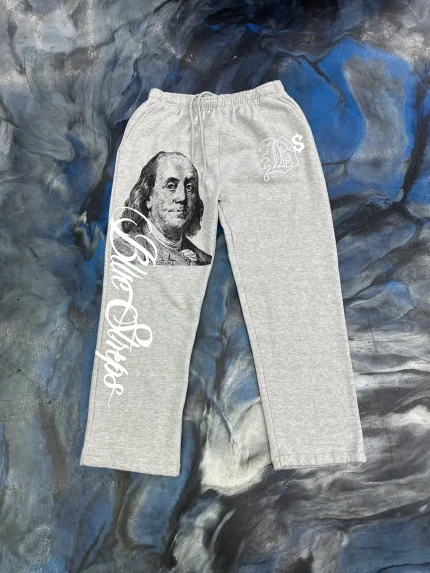 Blue Strips LA BS Benji Sweatpants Grey
