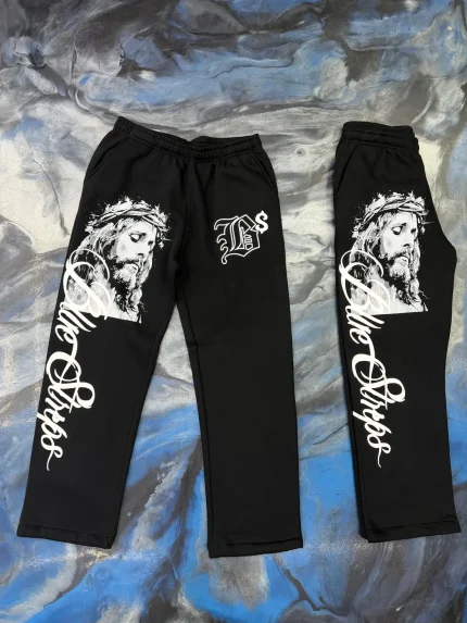 Blue Strips LA BS Jesus Sweatpants