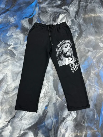 Blue Strips LA BS Sweatpants Jesus (2)