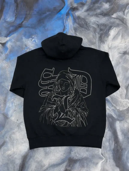 Blue Strips LA Mary Jesus BS GH Hoodie (1)