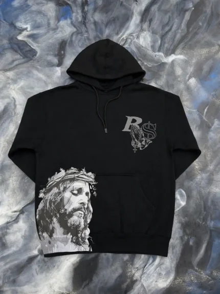 Blue Strips LA Mary Jesus BS GH Hoodie (2)