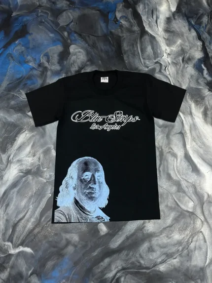 Blue Strips LA Pablo Escobar Blue Tee (2)