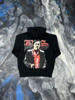 Blue Strips LA Pablo Escobar Hoodie Red (1)