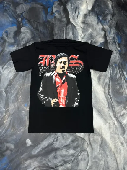 Blue Strips LA Pablo Escobar Red Tee (1)
