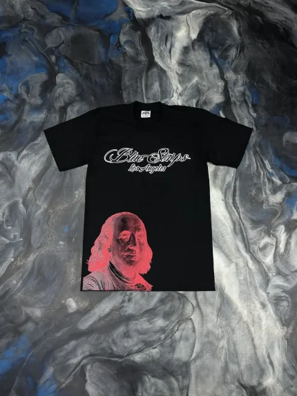 Blue Strips LA Pablo Escobar Red Tee (2)