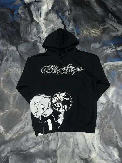 Blue Strips LA RR Escobar BS Hoodie Blk (2)