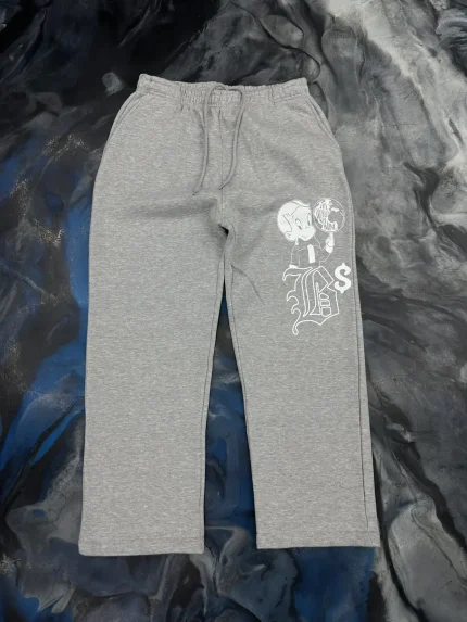 Blue Strips LA Richie Rich Sweatpants GRY (2)