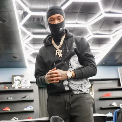 blue strips la hoodie