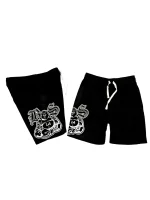 Blue Strips LA Buddha B$ Mesh Shorts BLK (2)
