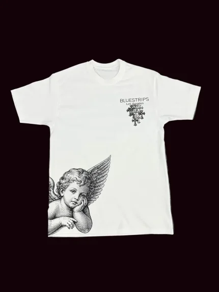Blue Strips LA Chrome Cupid Tee WHT
