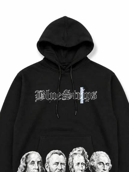 Blue Strips LA Dead Presidents Hoodie (1)