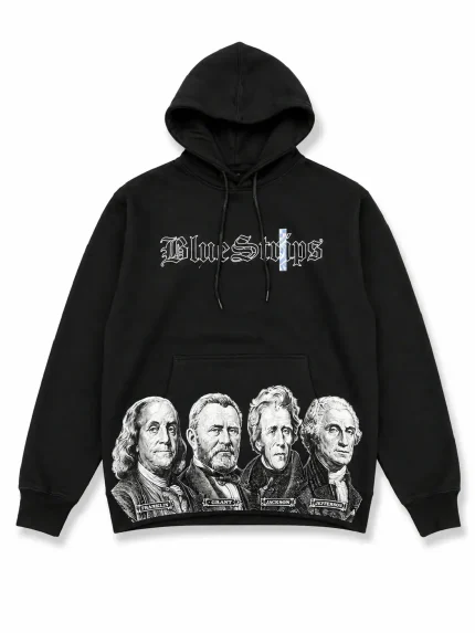 Blue Strips LA Dead Presidents Hoodie (3)