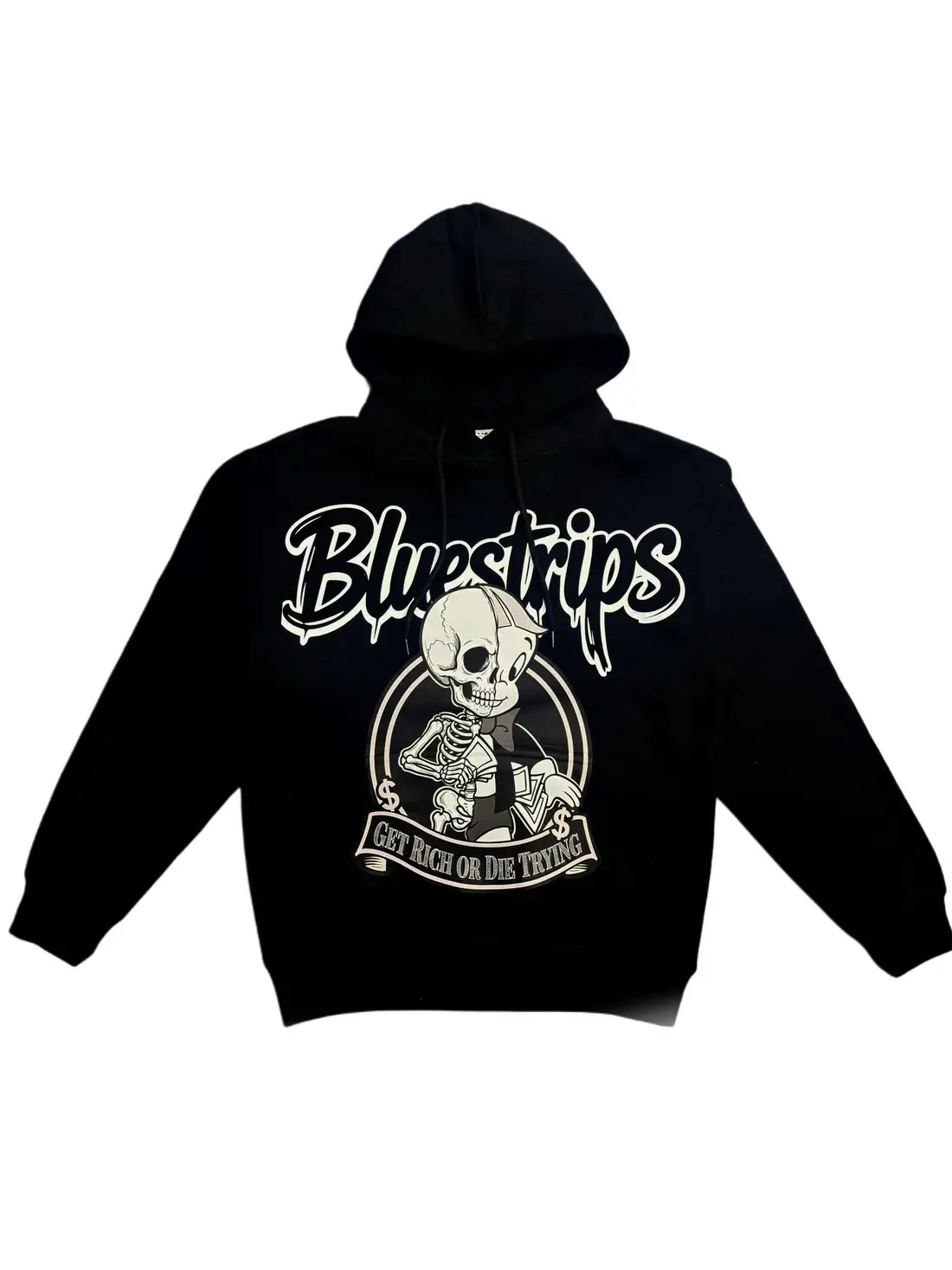 Blue Strips LA G.R.O.D.T Blk Hoodie Blue Strips LA G.R.O.D.T Blk Hoodie