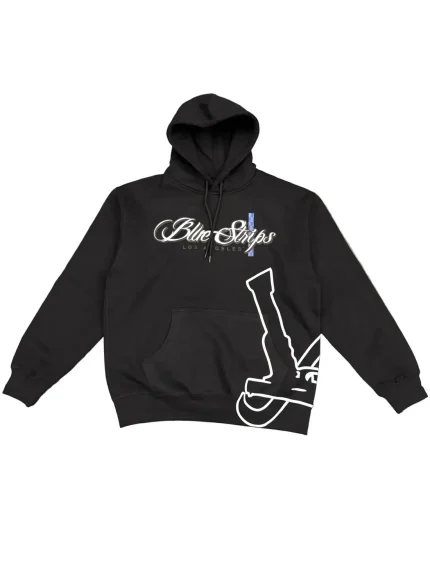 Blue Strips LA Glock B$ Hoodie BLK