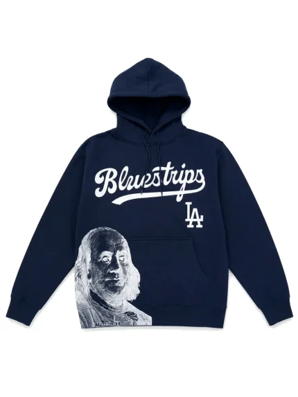 Blue Strips LA MLB Buddha Navy Hoodie (1)