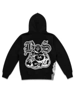 Blue Strips LA MLB Classic Hoodie BLk (2)