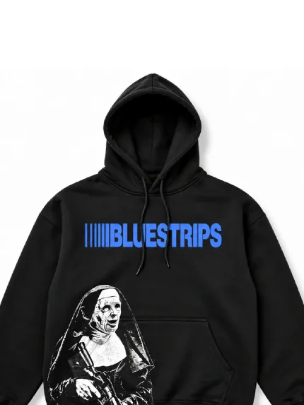 Blue Strips LA Nun Hoodie (3)