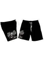 Blue Strips LA Scarface B$ Mesh Shorts BLK (1)