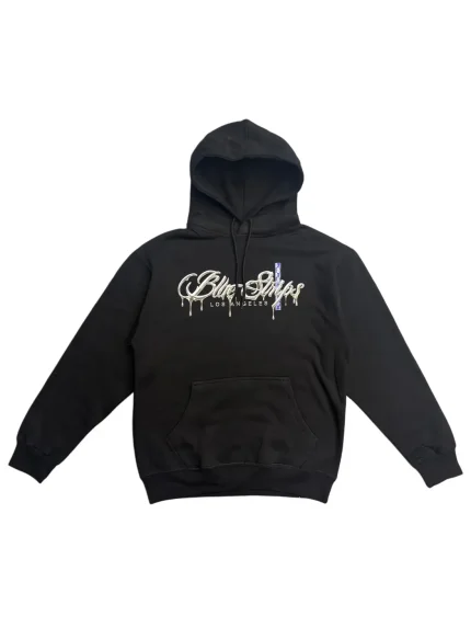 Blue Strips LA Smile Now Cry Later Blk Hoodie (1)