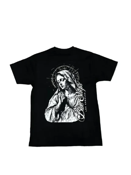 Blue Strips LA Virgin Blk Tee (1)