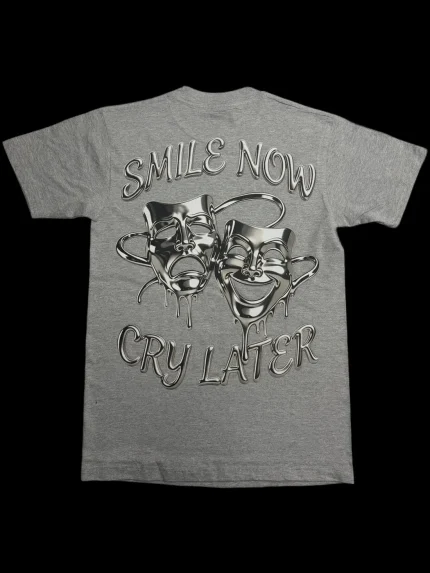 Bluestrips SDL Smile Now Cry Later Gry Tee (1)