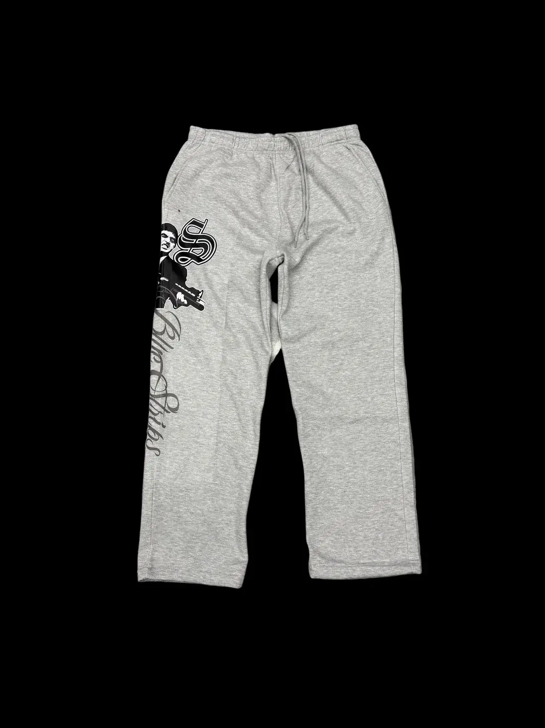 Blur Strips LA Scarface B$ Sweats Gray Blur Strips LA Scarface B$ Sweats Gray