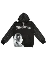SDL x Bluestrips Rhinestone Blk Hoodie #VIRGIN (1)
