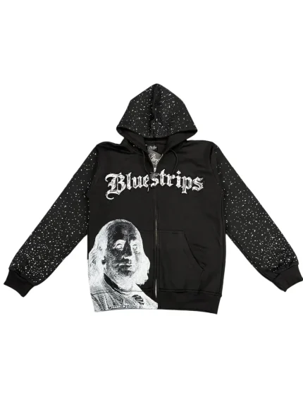 SDL x Bluestrips Rhinestone Blk Hoodie #VIRGIN (1)