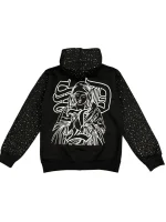 SDL x Bluestrips Rhinestone Blk Hoodie #VIRGIN (2)