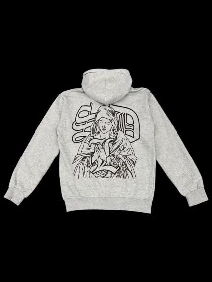 SDL x Bluestrips Rhinestone Gry Hoodie #VIRGIN (2)